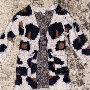 12M leopard print cardigan
